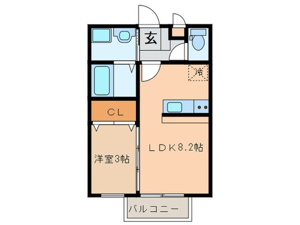 リ－ベＣ棟の物件間取画像